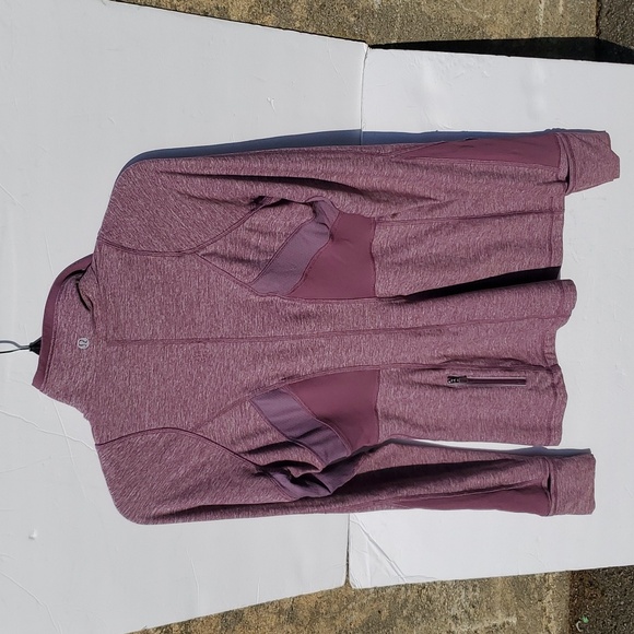 Lululemon Run Full Tilt Purple Space Dye Half Zip Jacket Pullover. Size 8 - Picture 7 of 16